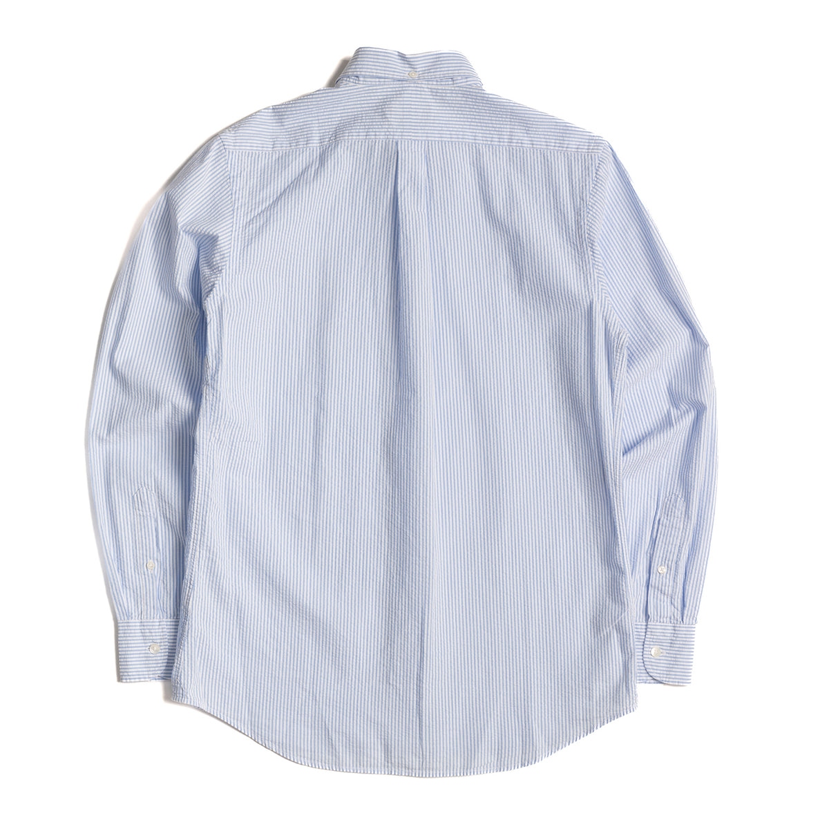 Blue Seersucker Cotton Shirt