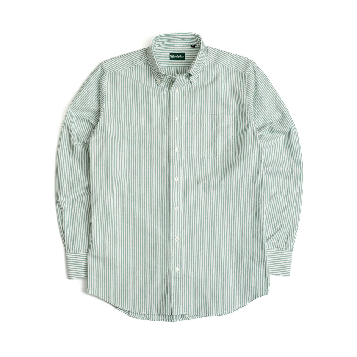 William Crabtree & Sons Green Oxford Button Down Shirt