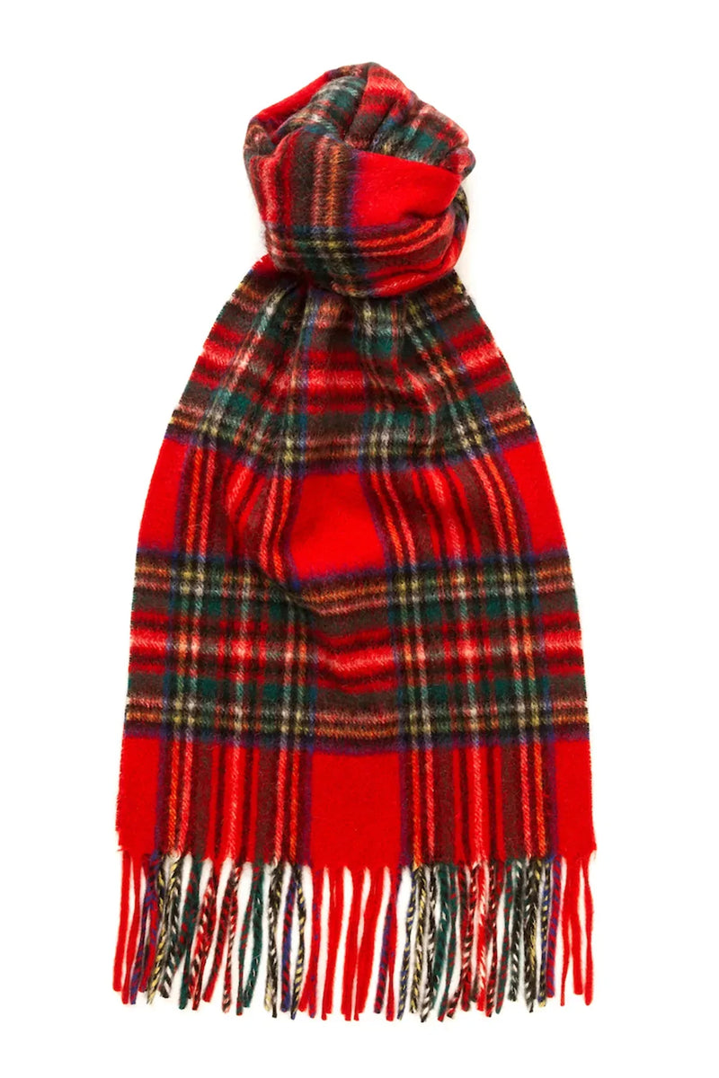 Royal Stewart Tartan Cashmere Scarf William Crabtree & Sons