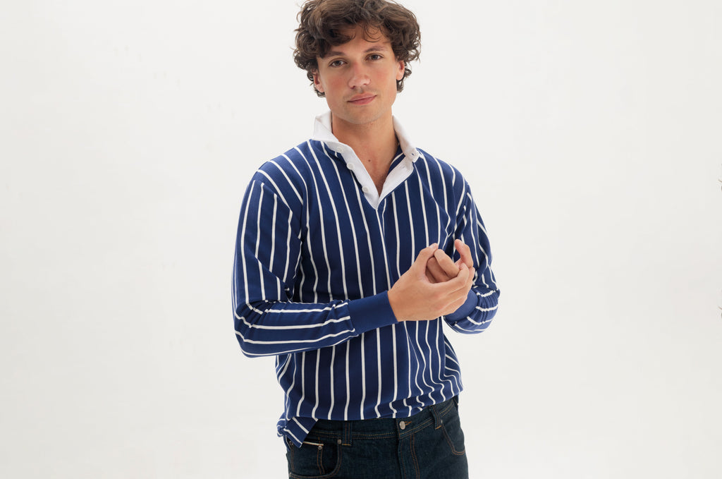 Bell Inn Rugby Introducing… The Bell Inn Striped Rugby – William Crabtree & Sons