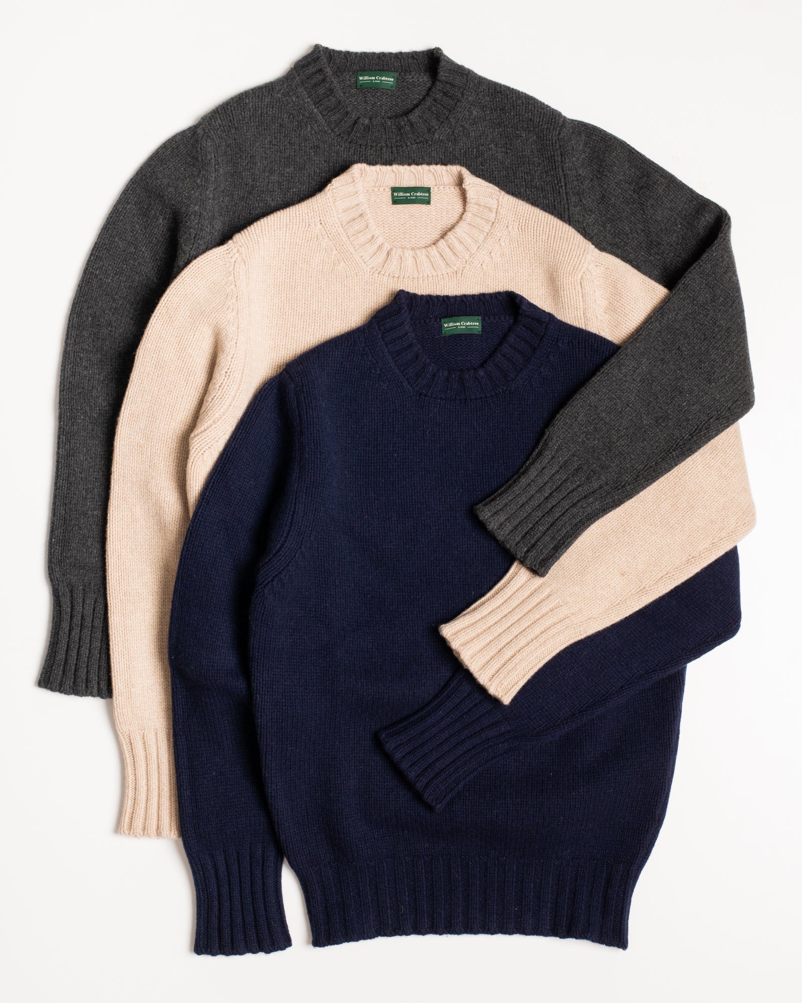 Wool Cashmere Crew Necks