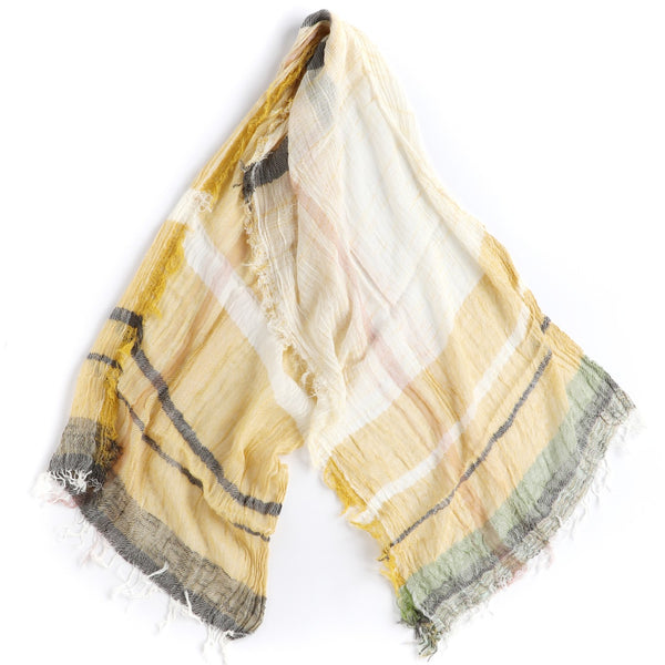 新品　tamaki niime roots shawl SQUARE Ochre Mix Tamaki Niime Cotton Roots Shawl – William Crabtree & Sons