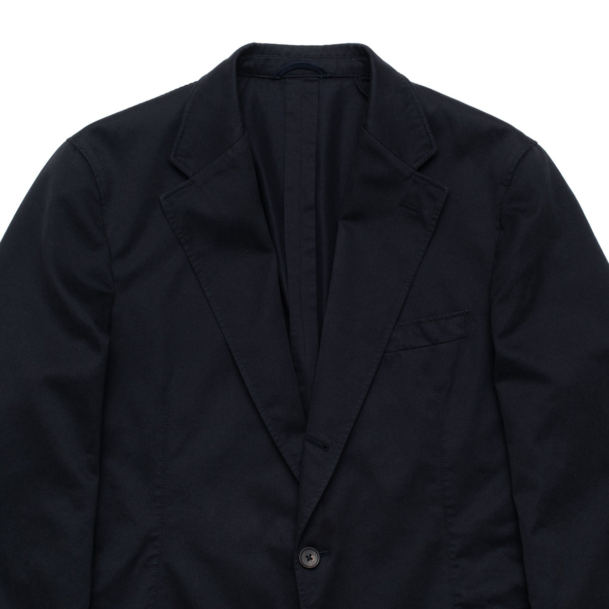 Navy Washed Cotton Barbon Jacket