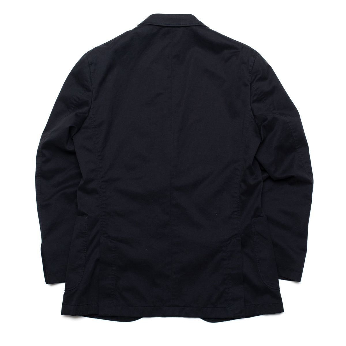 Navy Washed Cotton Barbon Jacket