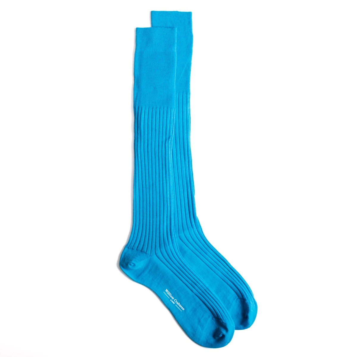 Turquoise Long Fine Wool Socks