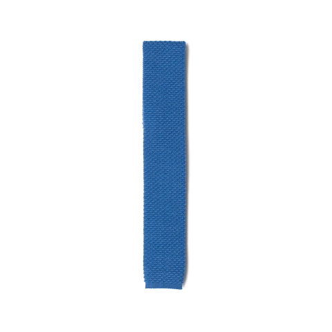 Cornflower Blue Wool Knit Tie