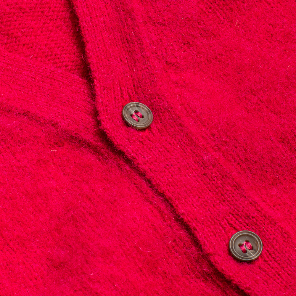 Fuschia Brushed Shetland Waistcoat