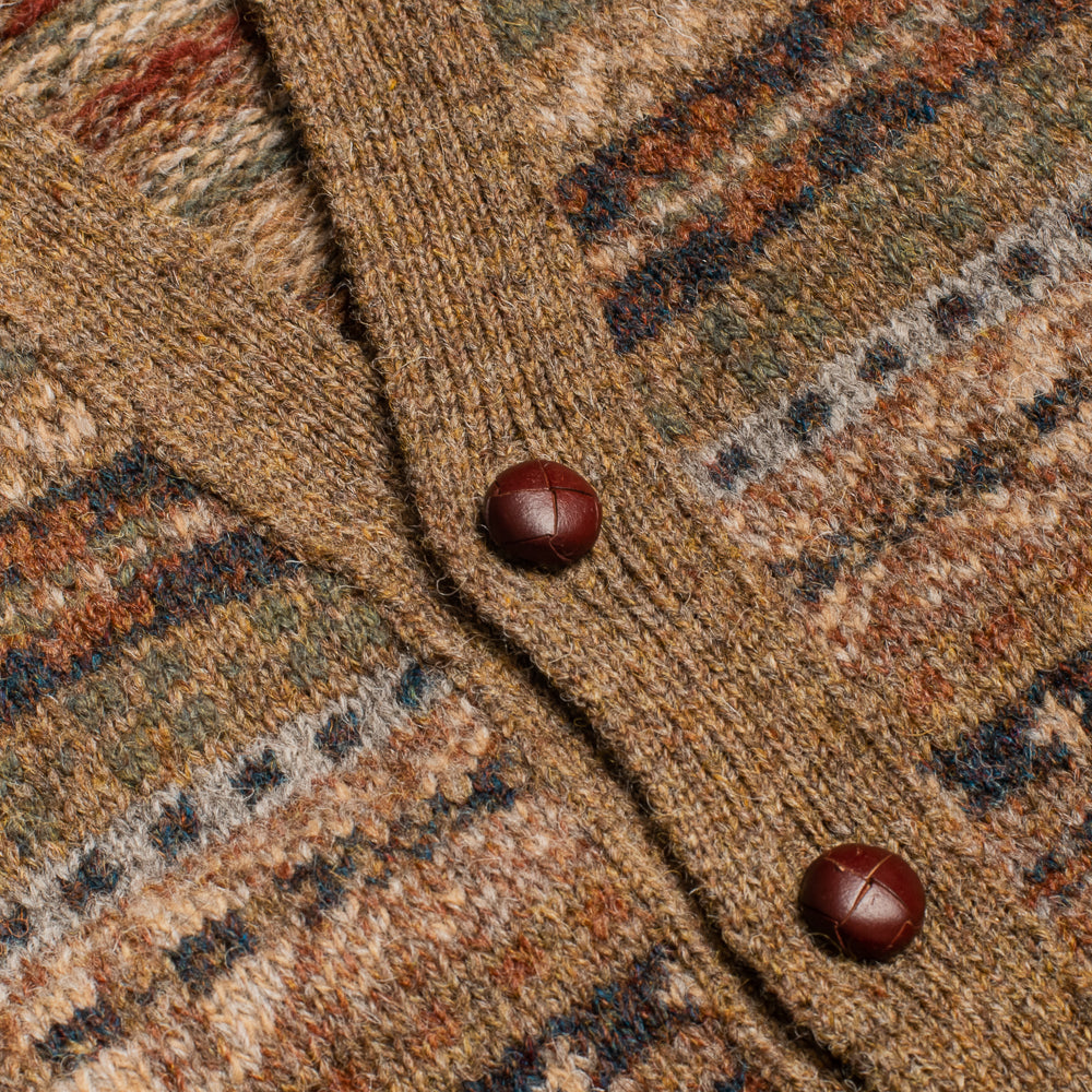 Fawn Trim Fairisle Waistcoat