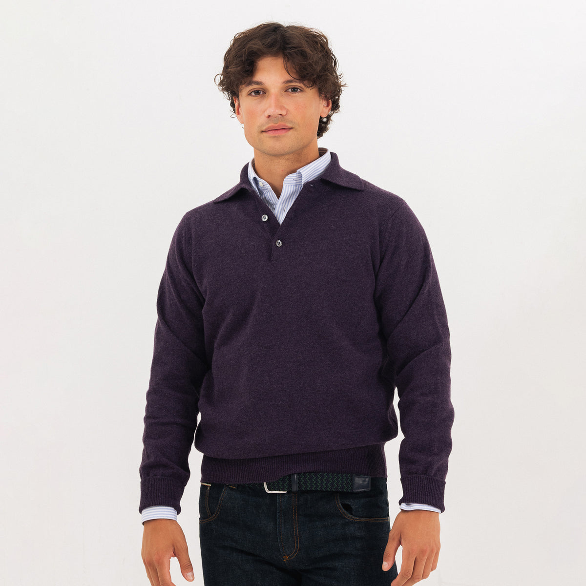 Elderberry 2 Ply Lambswool Sportshirt