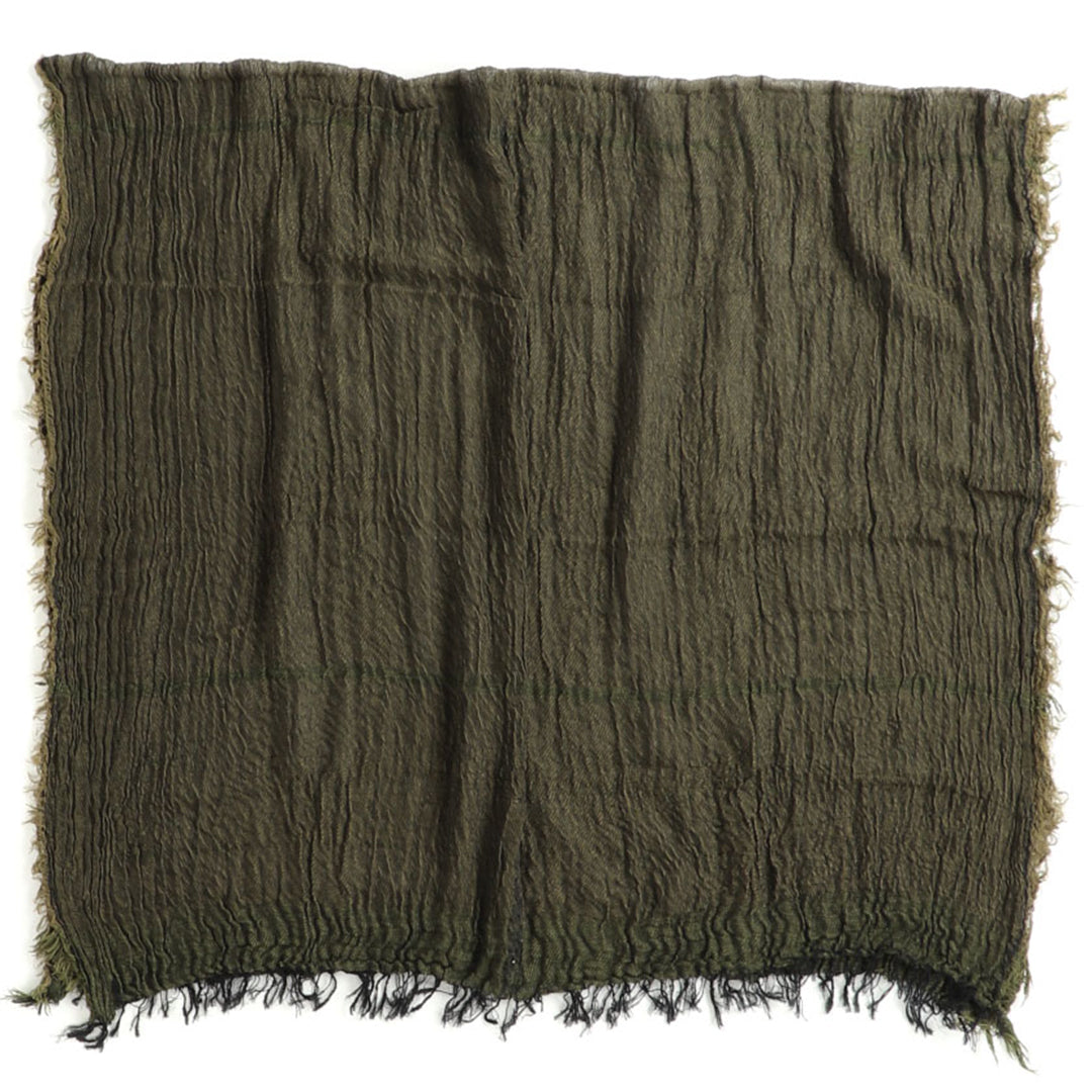 Khaki Basic Tamaki Niime Cotton Roots Shawl