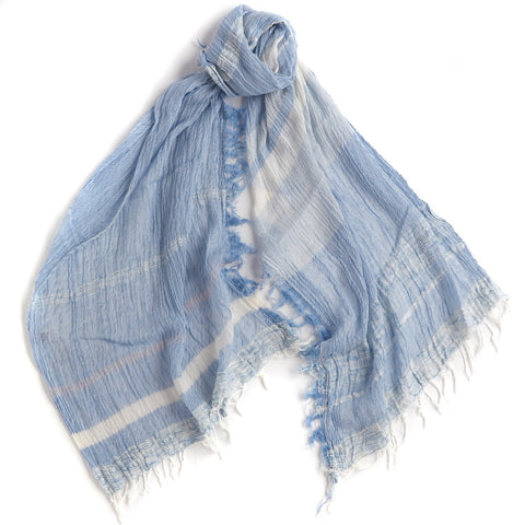 Lilac Blue Mix Tamaki Niime Cotton Roots Shawl