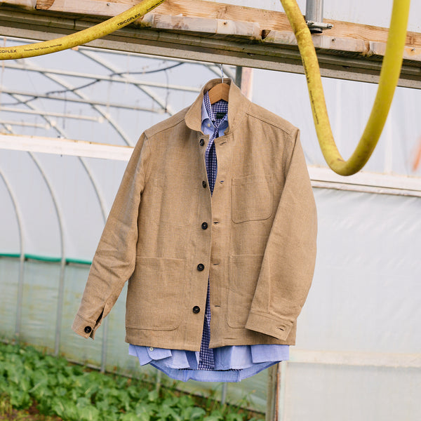 Oatmeal Linen Chore Jacket – William Crabtree & Sons