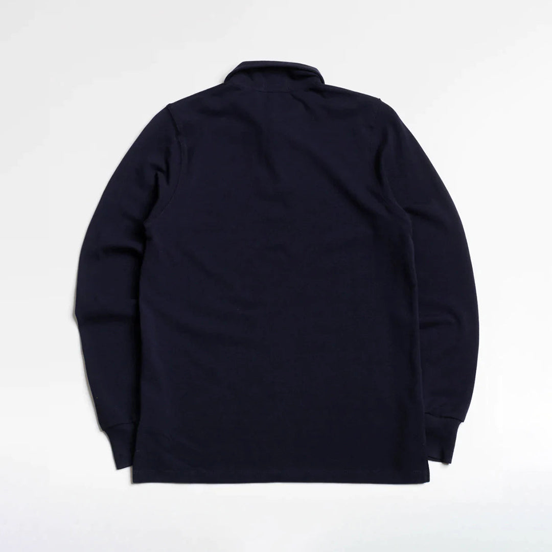 Navy Long Sleeved Polo Shirt