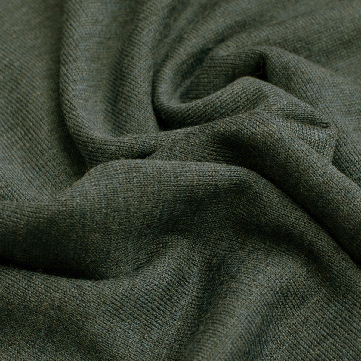 Olive Green Merino Wool Sportshirt
