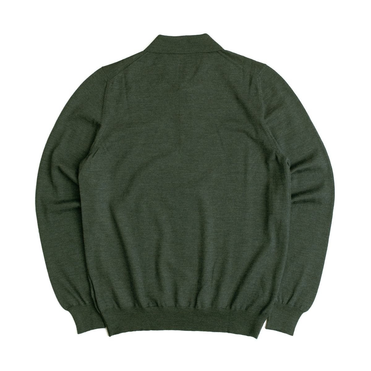 Olive Green Merino Wool Sportshirt