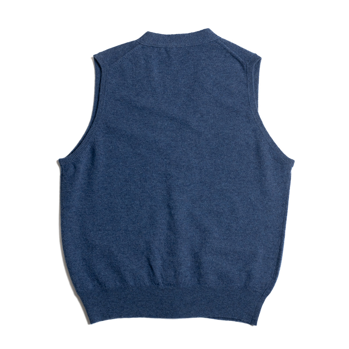 Airforce Blue Geelong Lambswool Waistcoat