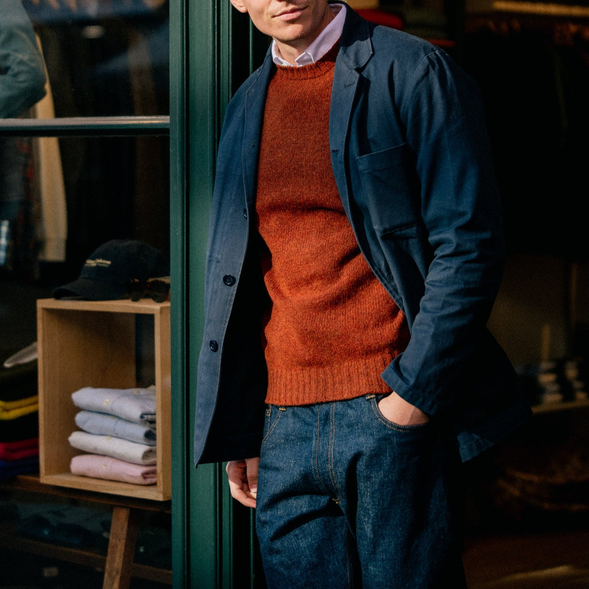 Autumn Shetland Lambswool Crew Neck