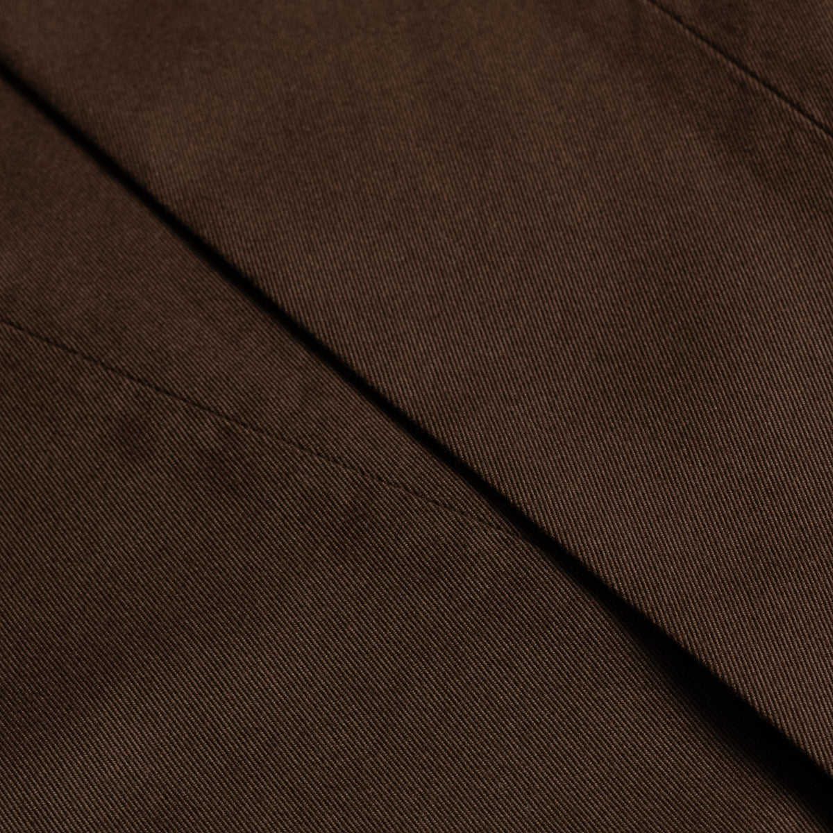 Brown Washed Cotton Barbon Trousers