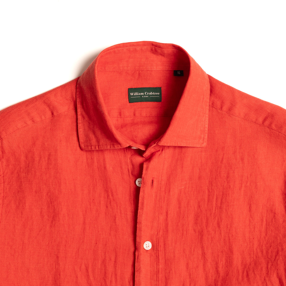 Burnt Orange Linen Shirt