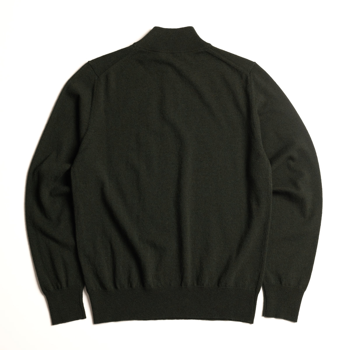 Dark Fern Wool/Cashmere Keswick Quarter Zip