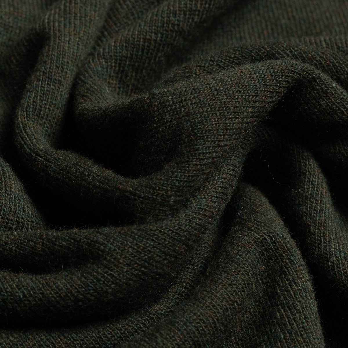 Dark Fern Wool/Cashmere Keswick Quarter Zip