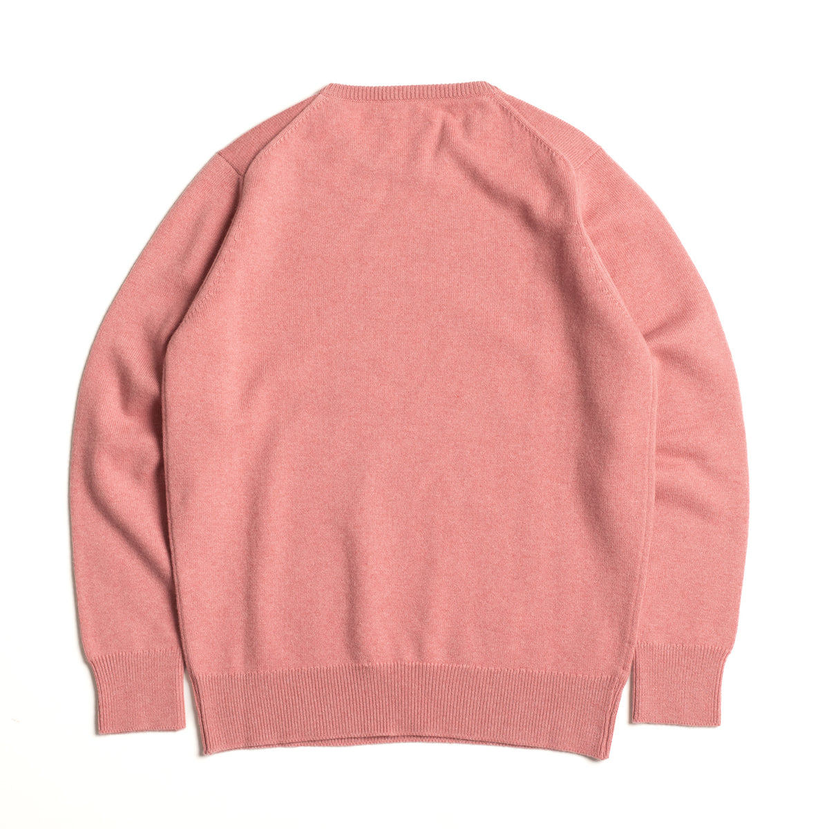 Dusky Pink 2 Ply Cashmere Crew Neck