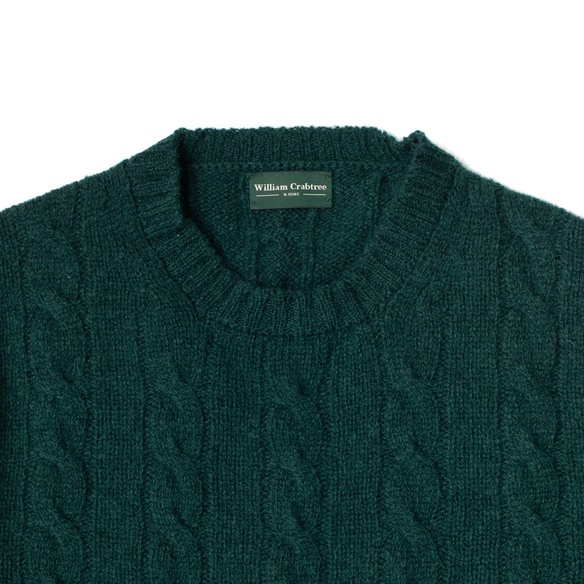 Forest Cable Shetland Knit Jumper
