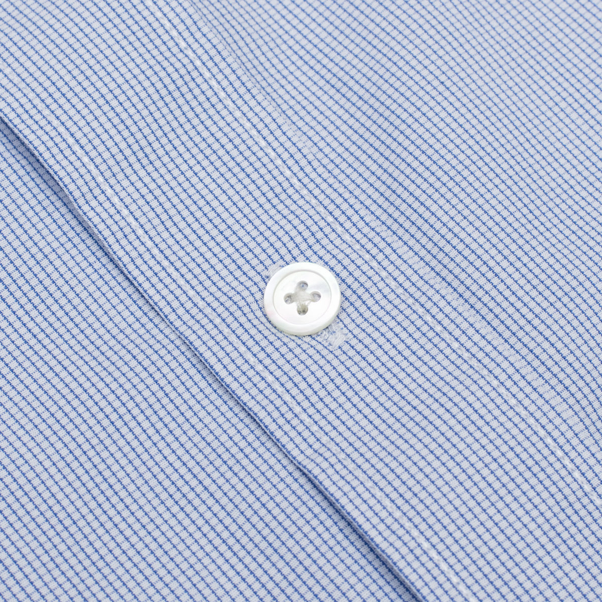 Graph Check Poplin Semi-spread Collar Shirt