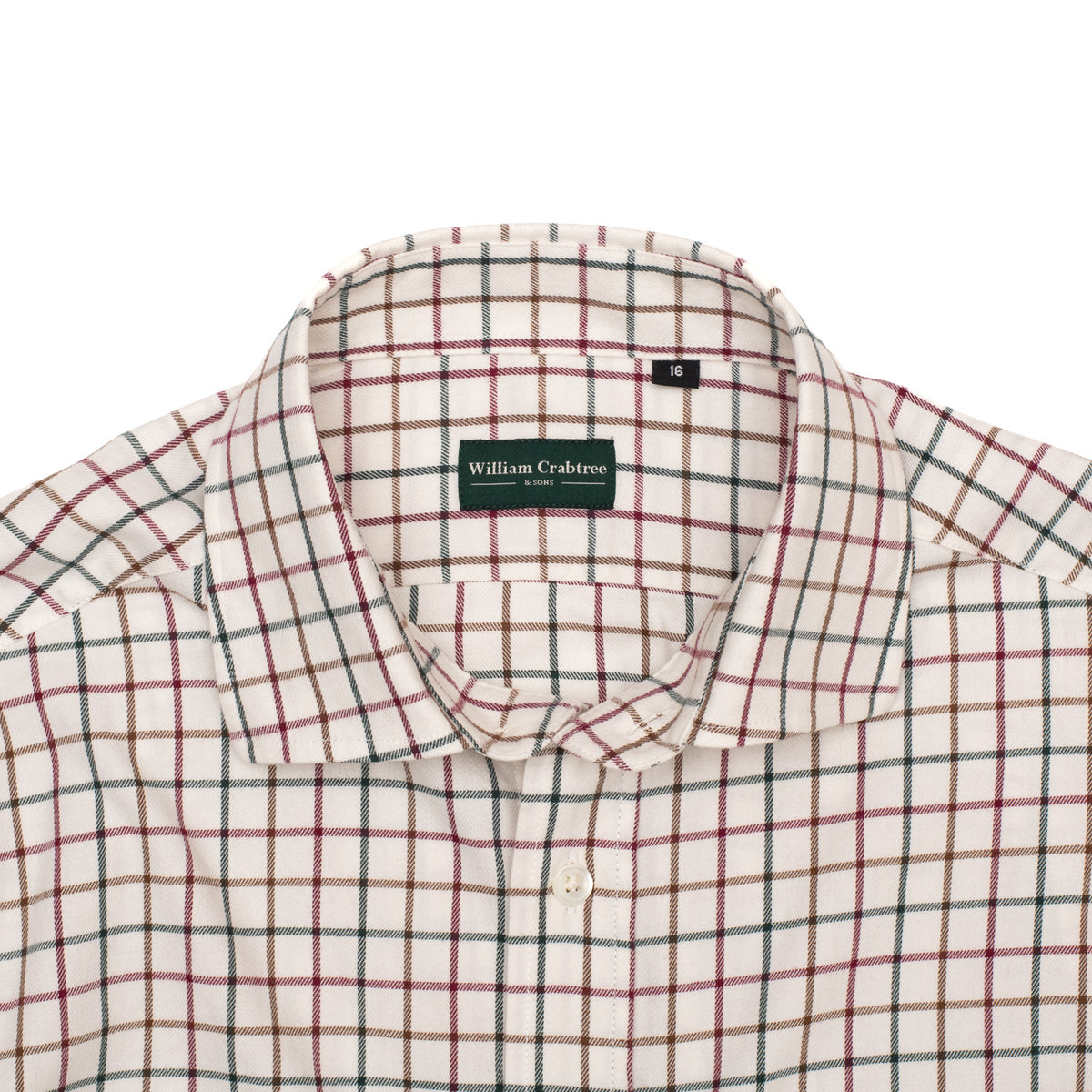 Green, Brown & Wine Tattersall Check Shirt
