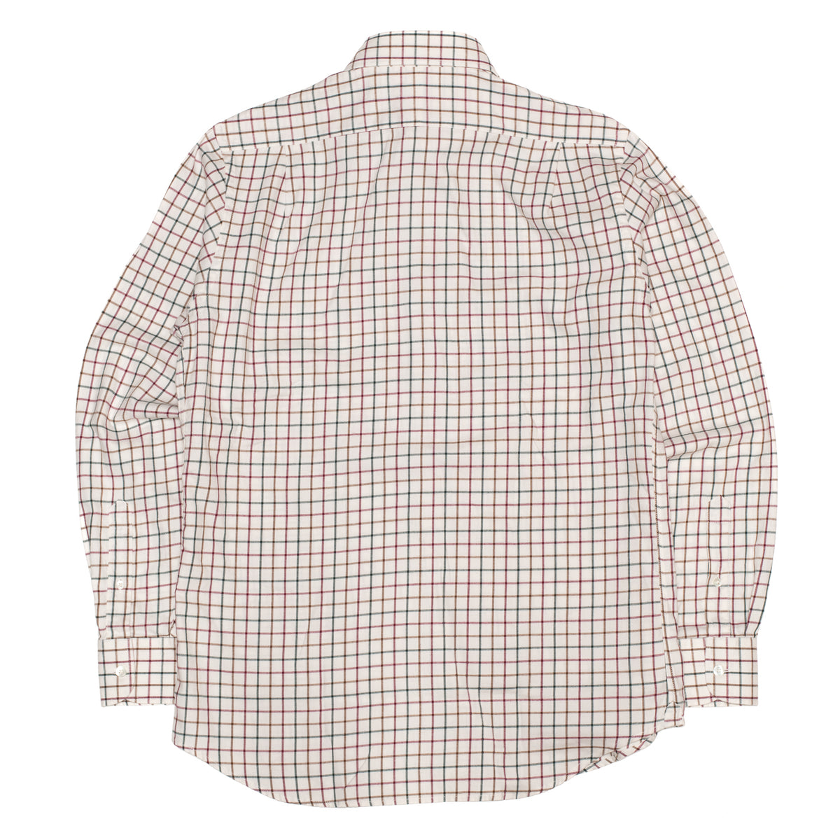 Green, Brown & Wine Tattersall Check Shirt