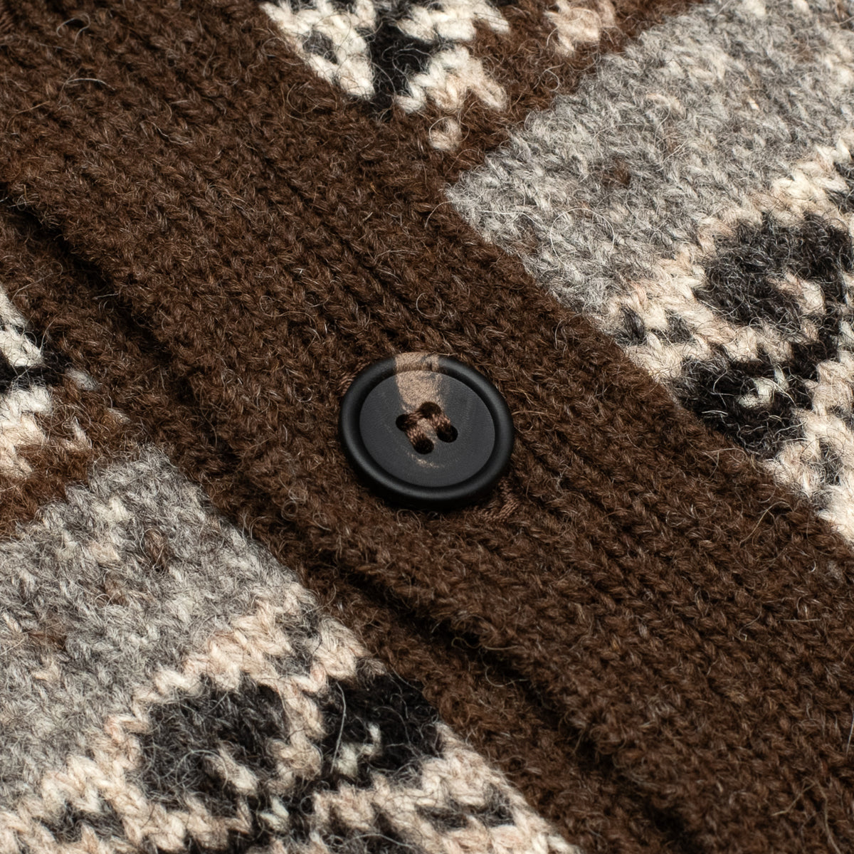 Hazel Brown Trim Fairisle Waistcoat