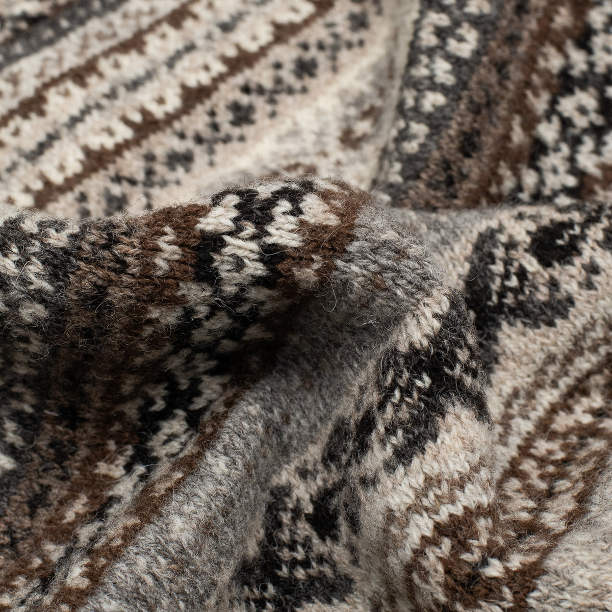 Hazel Brown Trim Fairisle Waistcoat
