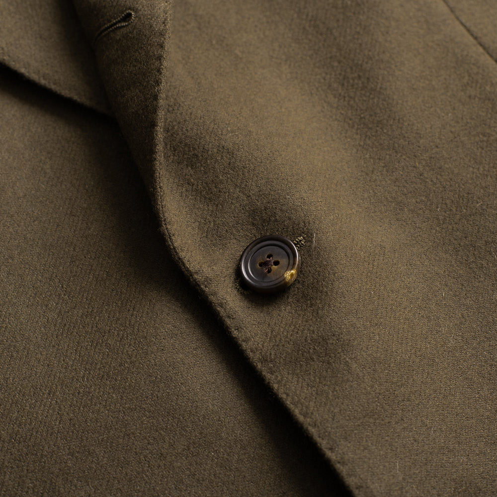 Khaki Green Wool / Cashmere Sports Jacket