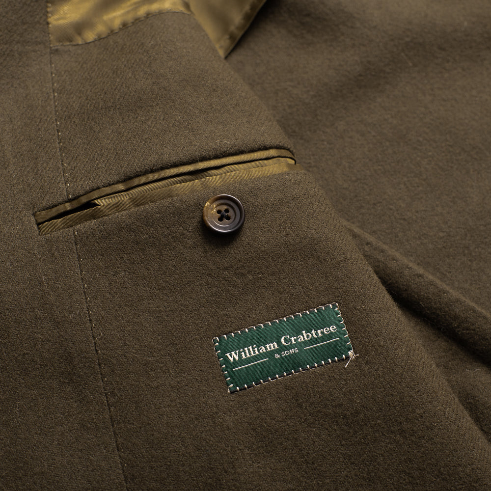 Khaki Green Wool / Cashmere Sports Jacket