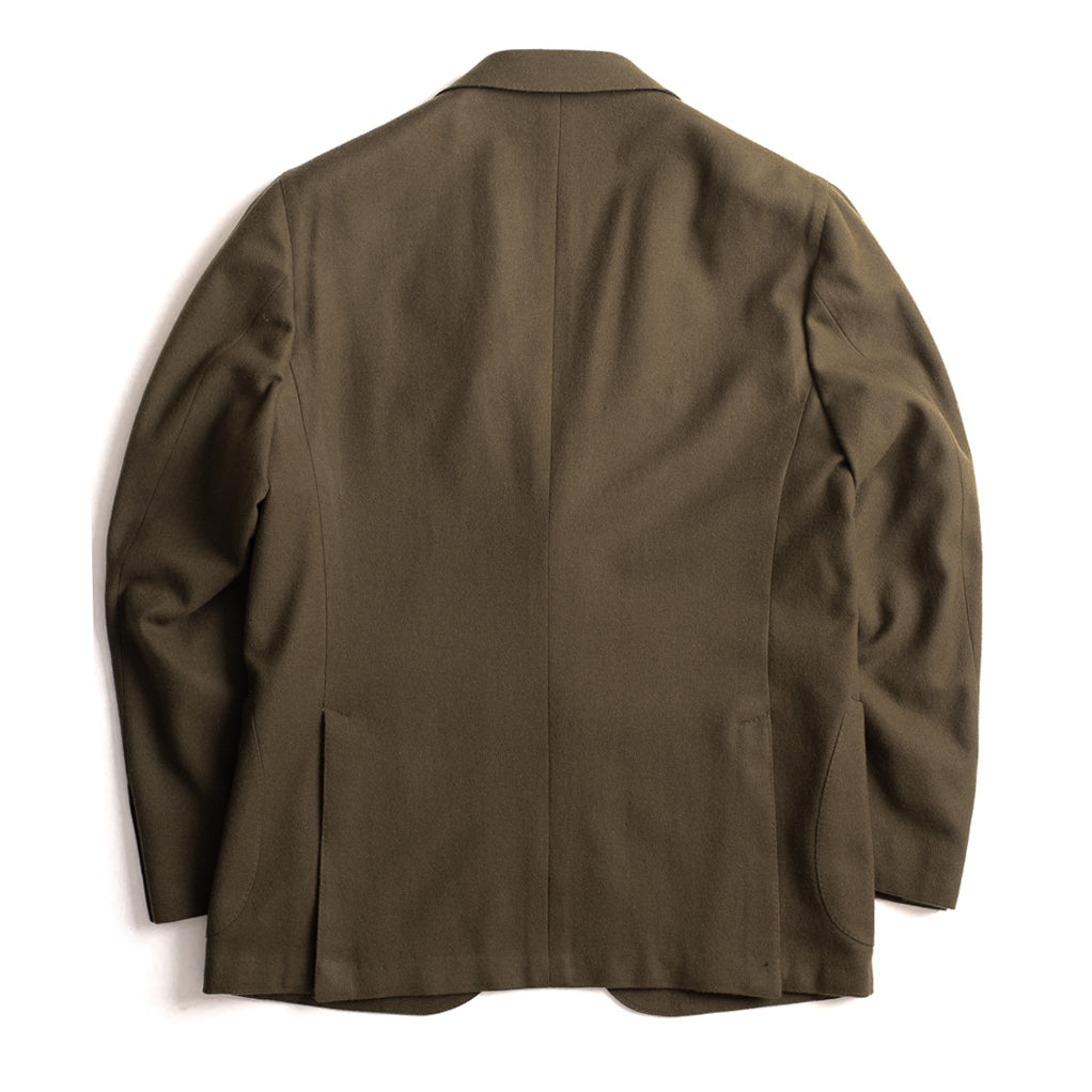 Khaki Green Wool / Cashmere Sports Jacket