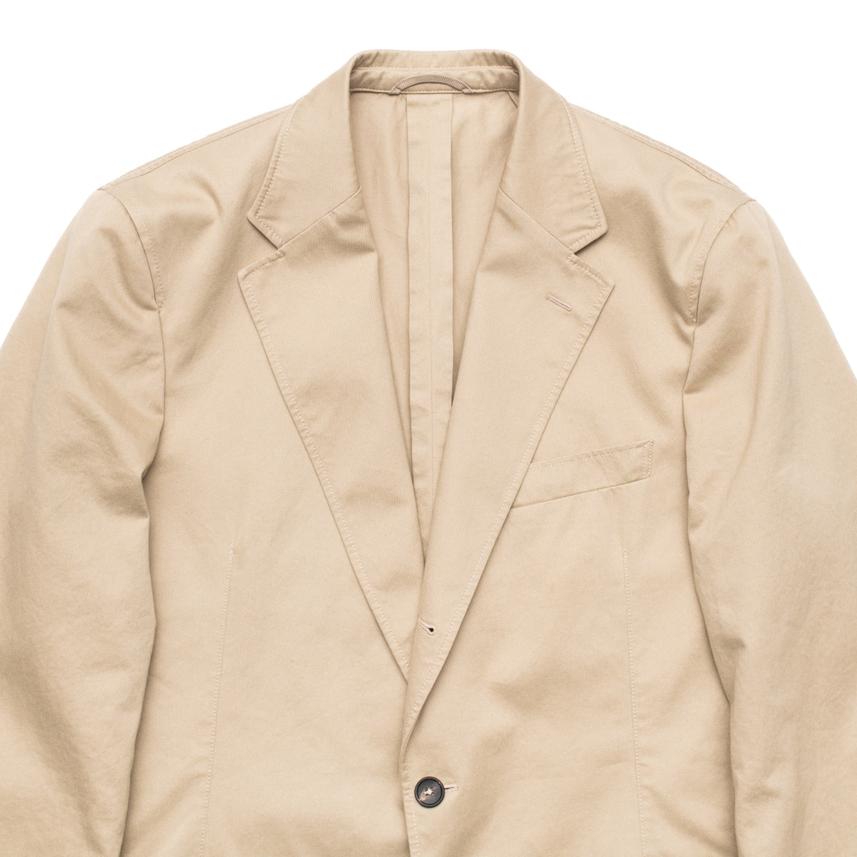Khaki Washed Cotton Barbon Jacket