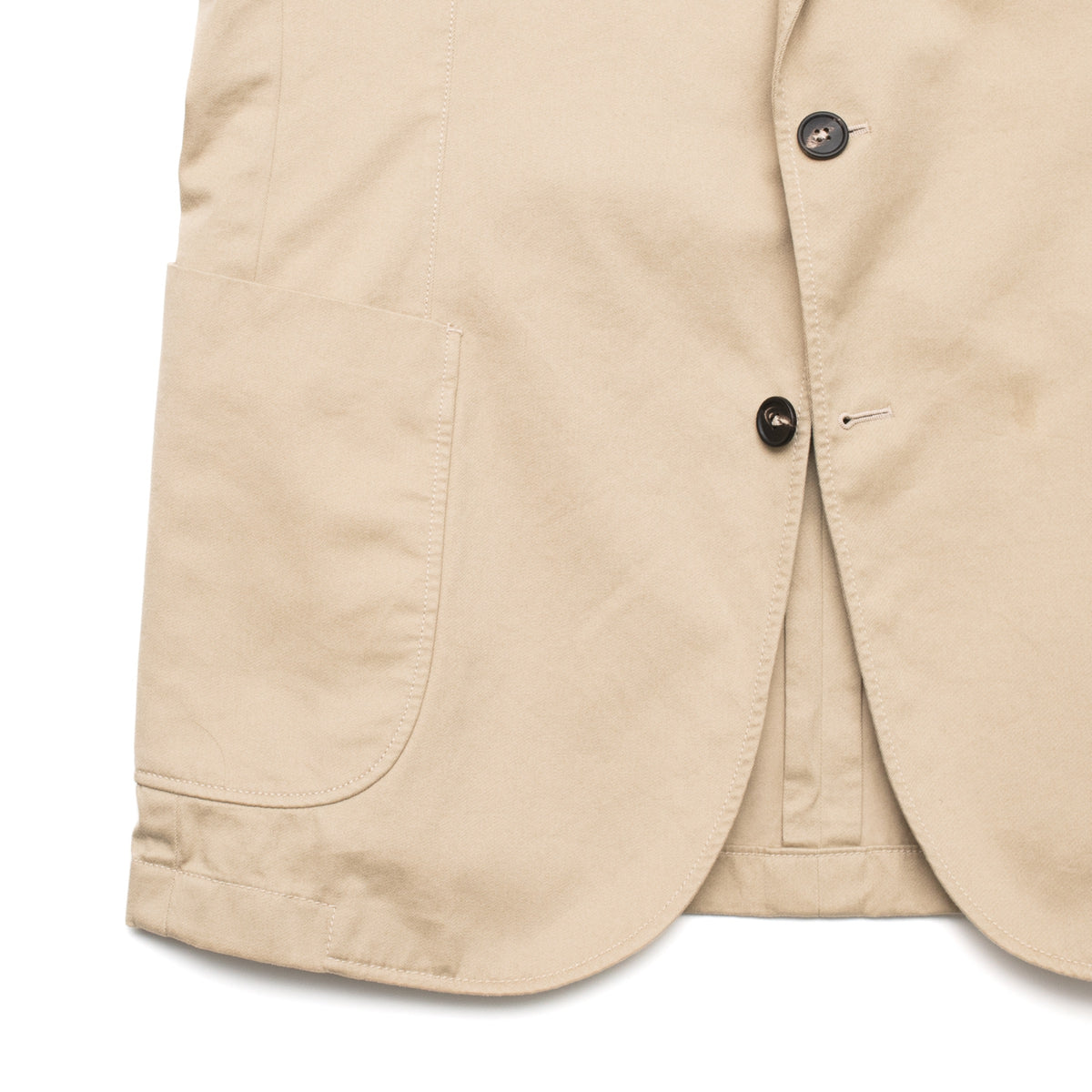 Khaki Washed Cotton Barbon Jacket