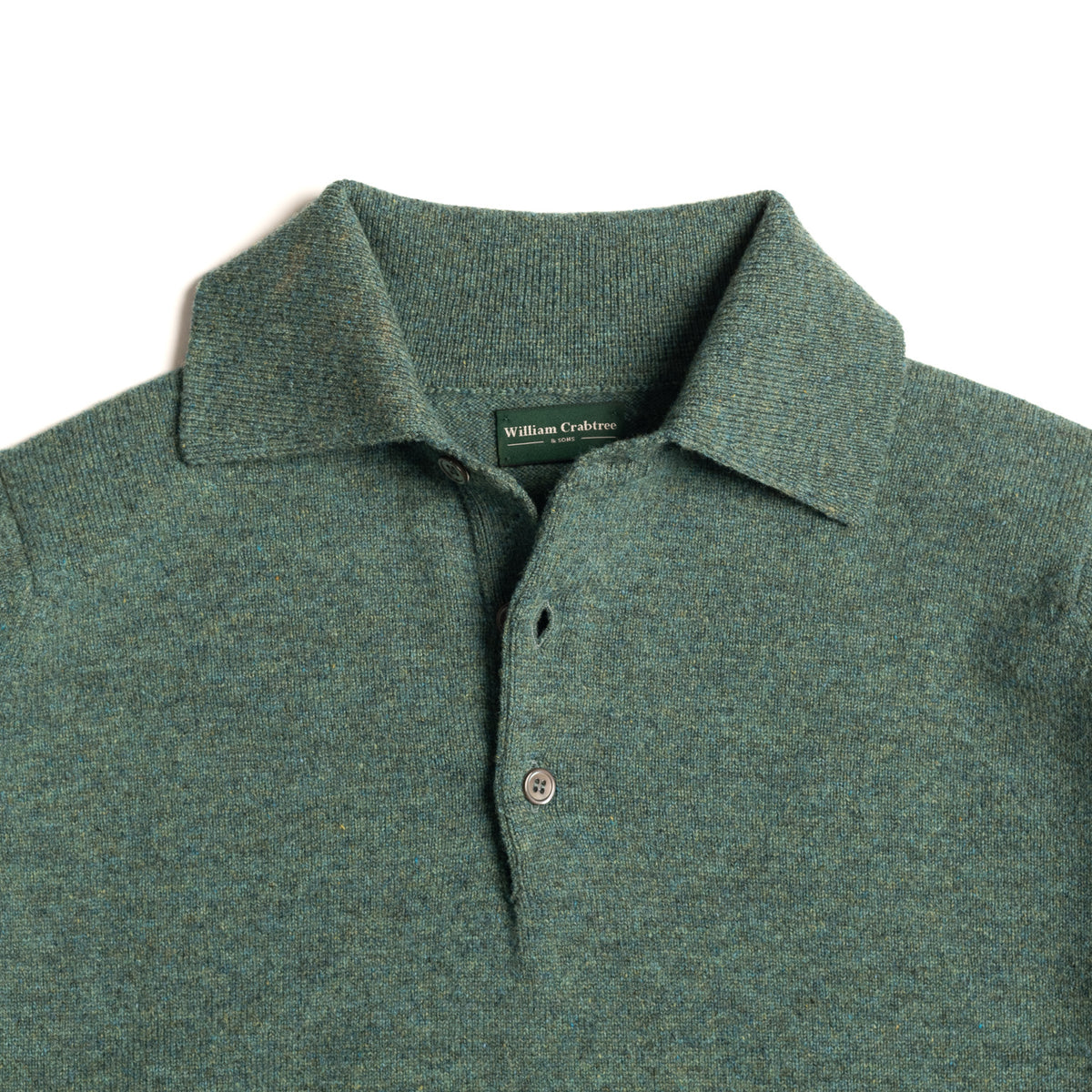 Moss Green 2 Ply Lambswool Sportshirt