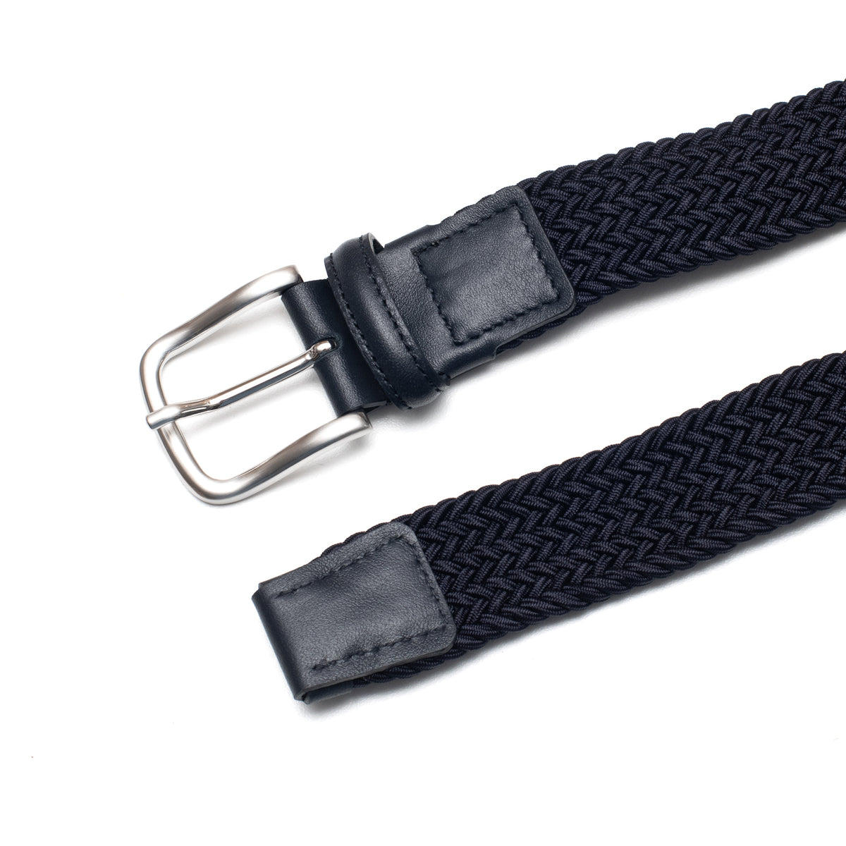 Navy Braided Belt
