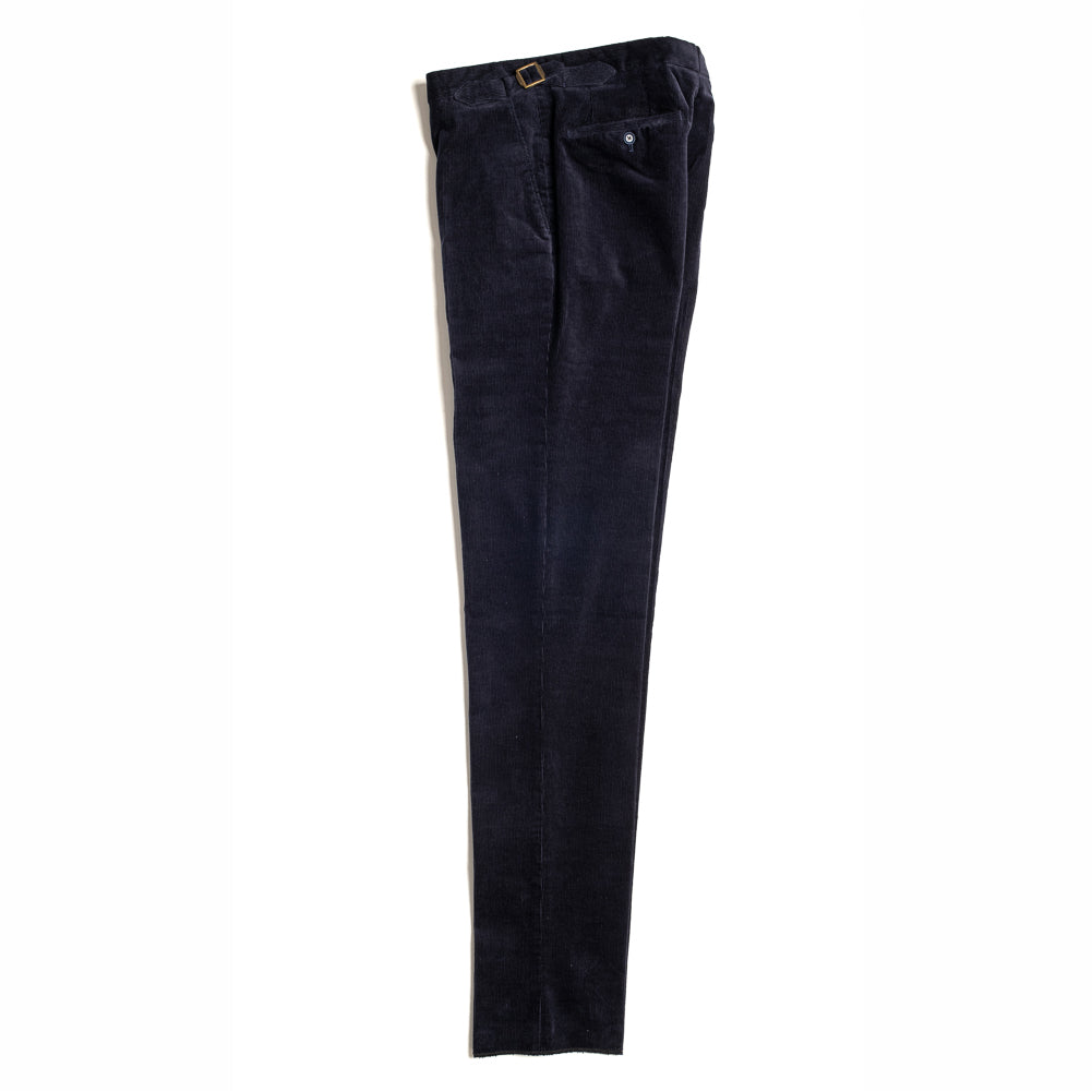 Navy Needlecord Trousers