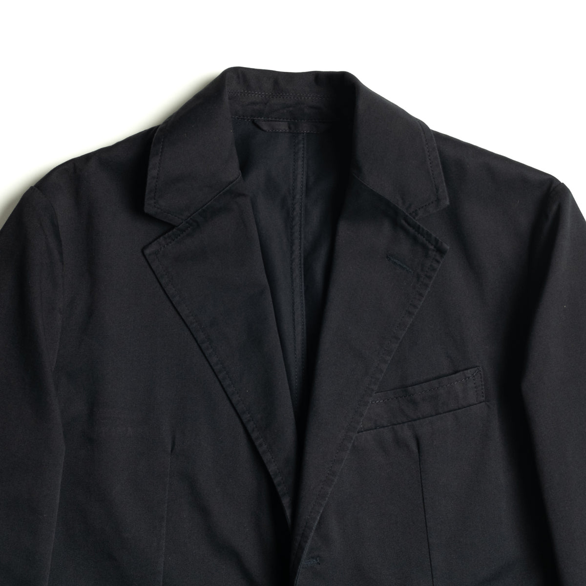 Navy Washed Cotton Barbon Jacket