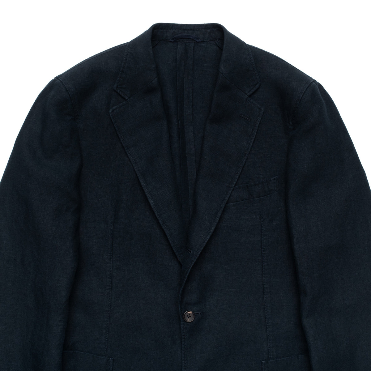 Navy Washed Linen Jacket