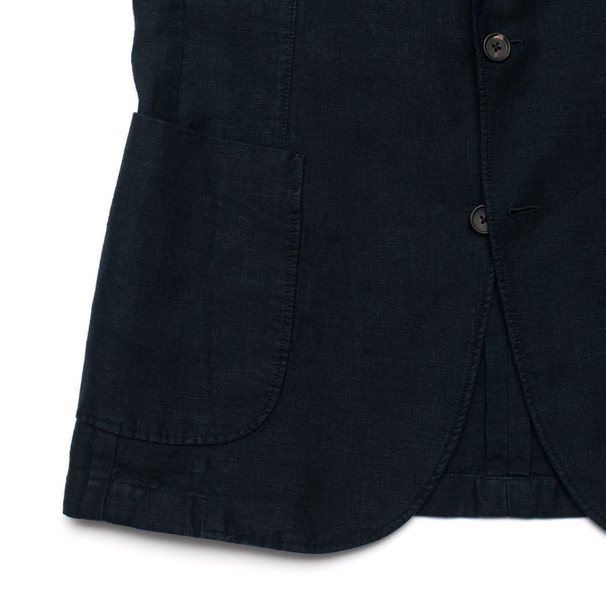 Navy Washed Linen Jacket