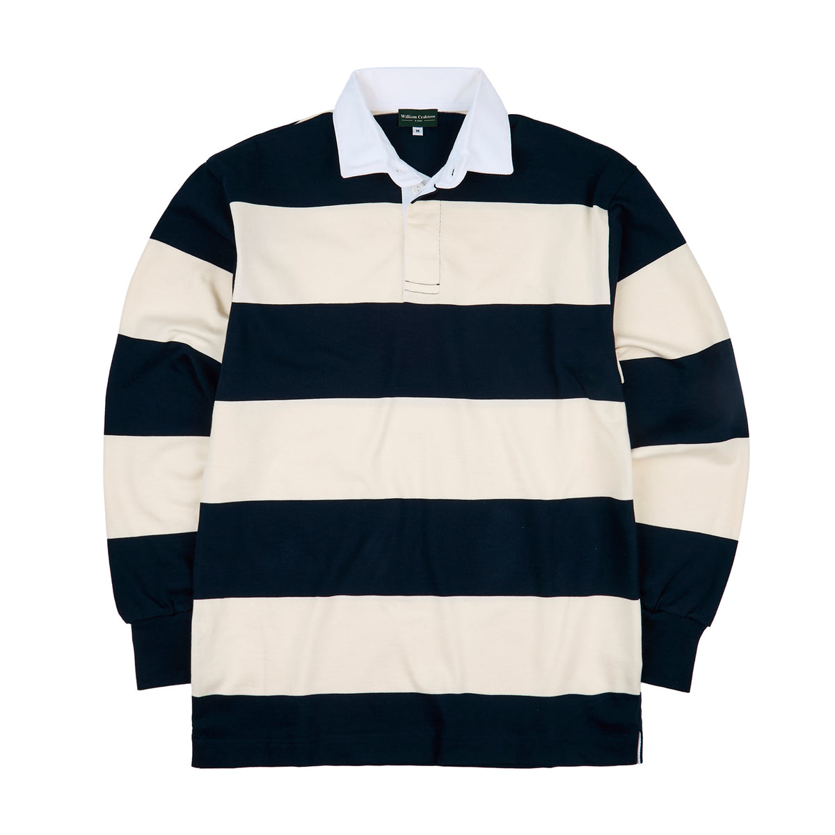 Navy/Ivory Striped Rugby Shirt – William Crabtree & Sons