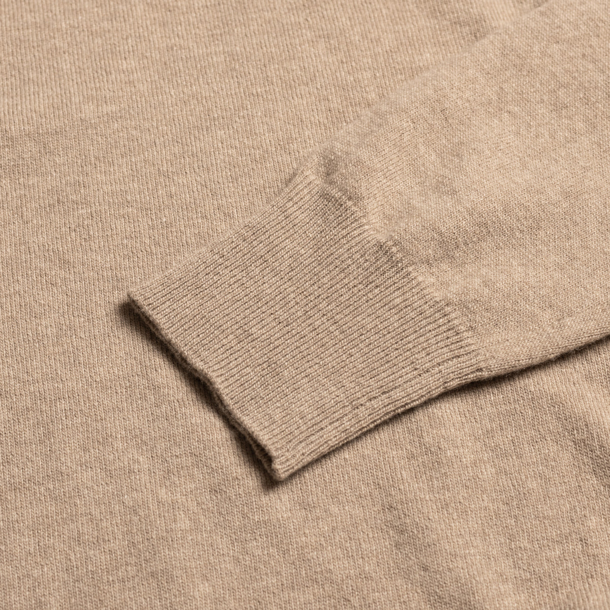 Oatmeal Wool/Cashmere Keswick Quarter Zip