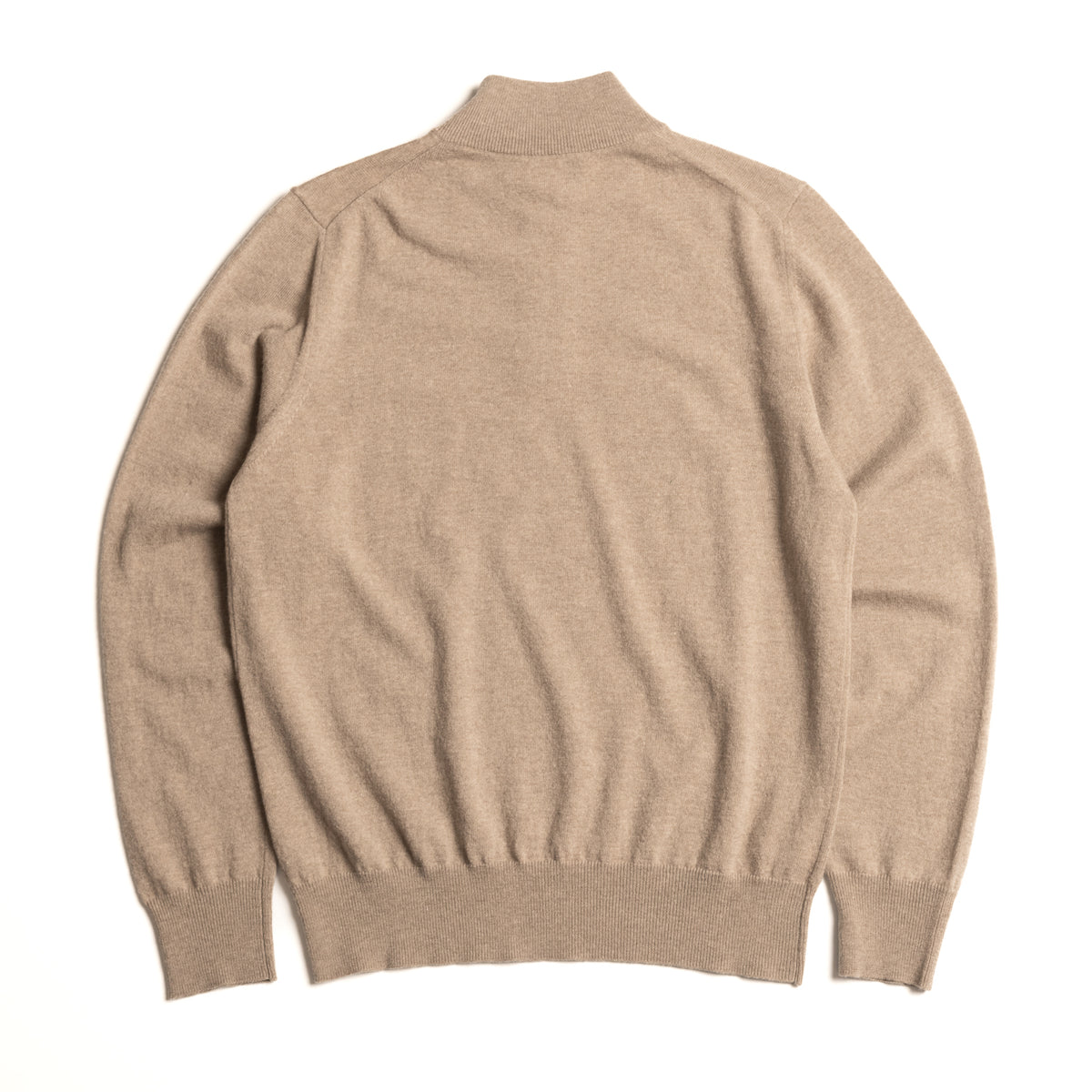 Oatmeal Wool/Cashmere Keswick Quarter Zip