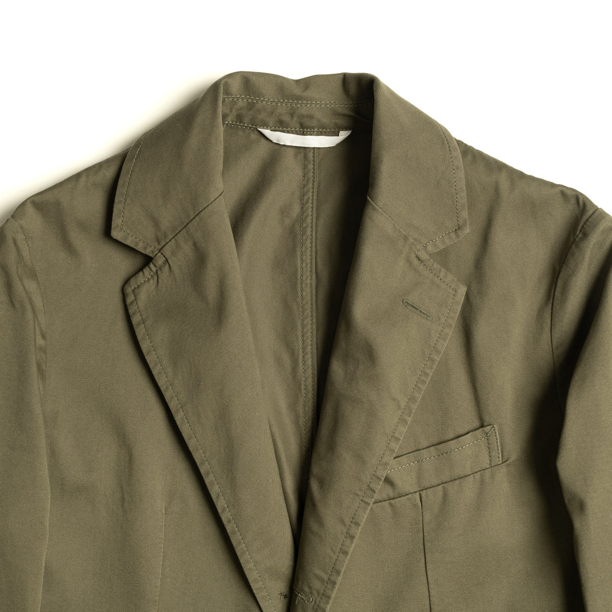 Olive Washed Cotton Barbon Jacket