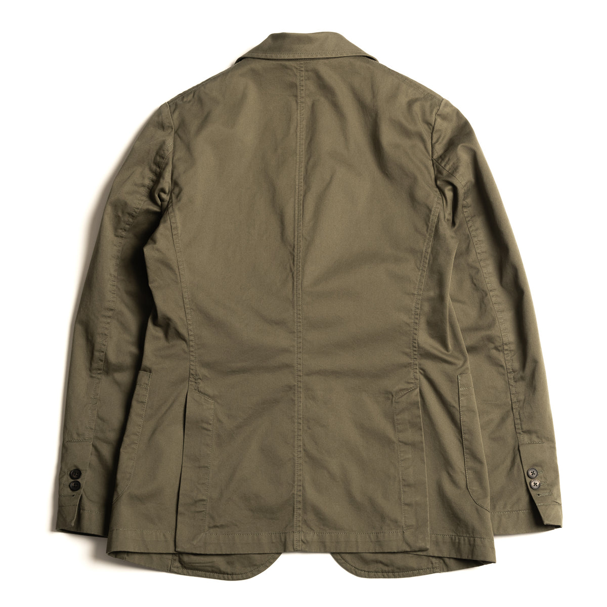 Olive Washed Cotton Barbon Jacket