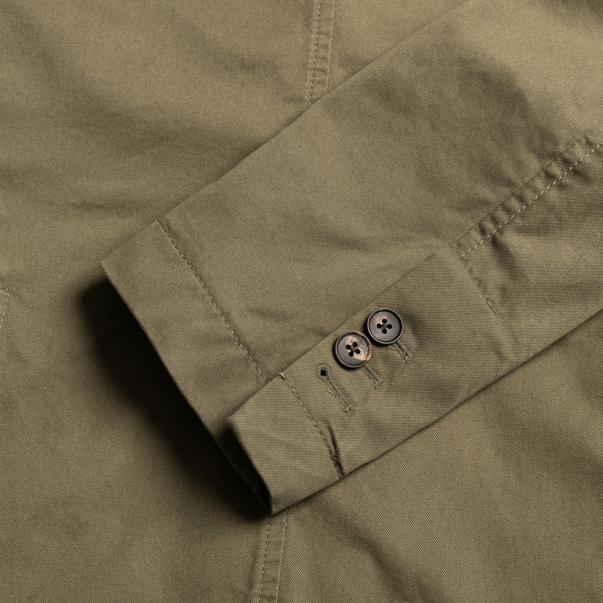 Olive Washed Cotton Barbon Jacket