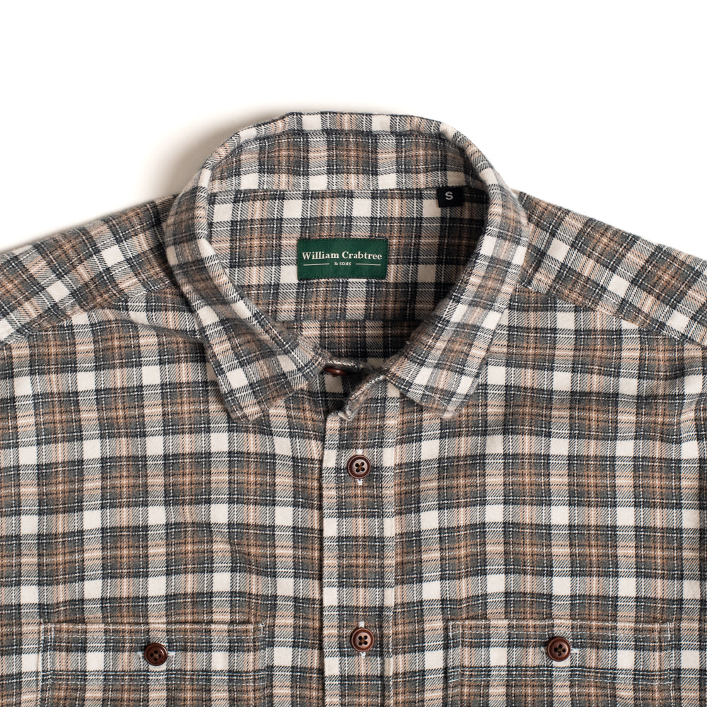 Otter & Steel Check Grizedale Brushed Workshirt